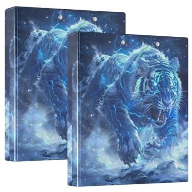 Imagem de Fichário Ferocious Beast Report com bolsos, prancheta de enfermeira, pacote com 2, pasta com 3 furos