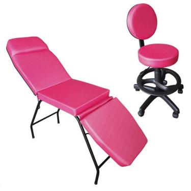 Imagem de Kit Maca 3 Posições + Mocho Profissional Clínica Estética - For-ty Sto