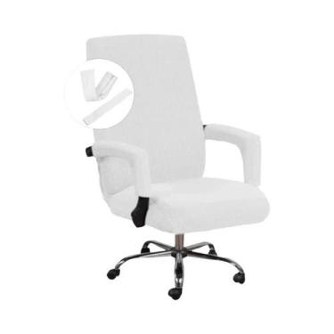 Imagem de Capa De Cadeira De Escritório Elástica Rotativa Tamanho M L Anti-sujei