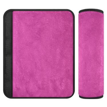 Imagem de Joitme Dois pacotes gradiente vermelho rosa para cinto de segurança, capas de cinto de segurança macias, adequadas para vários usos, ombreiras de mochila