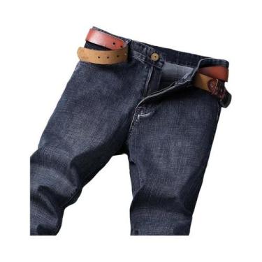 Imagem de Calças Jeans Masculinas Casuais De Negócios Com Stretch Para Primavera
