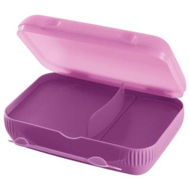Imagem de Porta Lanche Tupperware com Divisórias, 22,5cm, Amora