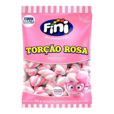 Imagem de MARSHMALLOW FINI 250g TORÇÃO ROSA MORANGO
