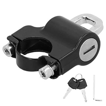 Imagem de Acouto Bloqueio de Capacete contra Roubo - Cadeado de Metal de Segurança Com Bloqueio de Capacete 2 Teclas Guiador de 0,9-1,1 pol. - de Resistente para Bicicleta ATV