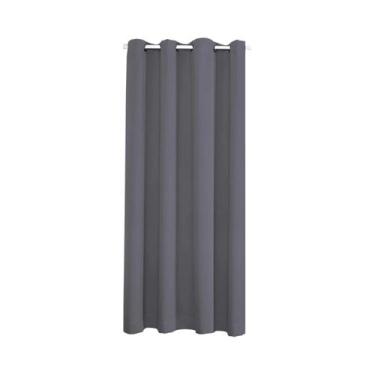 Imagem de Painel De Cortina Sólida Térmica Isolante Blackout Com Ilhós Para Sala