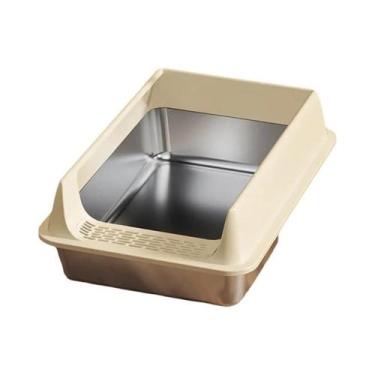 Imagem de Caixa De Areia Grande Em Aço Inoxidável À Prova De Respingo E Vazament