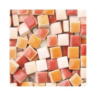 Imagem de Azulejos De Cerâmica DIY Coloridos 100g Ornamentos De Espelho De Vidro