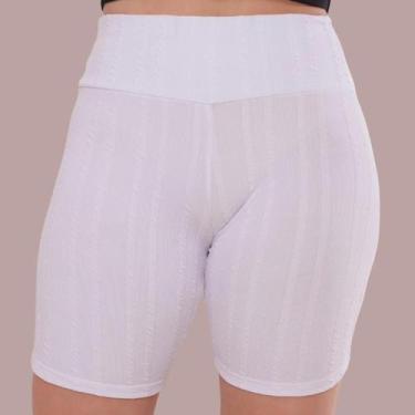 Imagem de Short Cintura Alta Ribana Prime - Branco - XG - EMPÓRIO J, Branco, XG