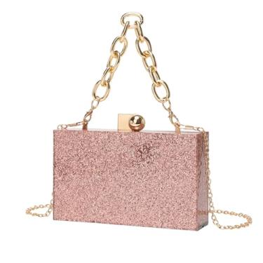 Imagem de KAPPDE Bolsa tiracolo de acrílico para banquete de casamento feminina bolsa clutch bolsa para celular, Uma cor, Green