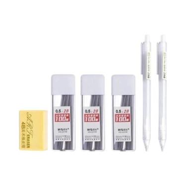 Imagem de Conjunto De Lápis Mecânico HB/2B 0.5/0.7mm Refil Automático Para Desen