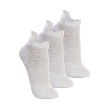 Imagem de Kit com 3 Meias Performance Running Lupo 15570-001, Branco, 37-40