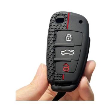Imagem de Capa De Silicone Para Chave Remota De Carro Audi Para A6 A3 A4 A1 Q2 Q
