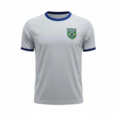 Imagem de Camisa Brasil Uniforme 3 Torcedor Branco - Masculino-Masculino