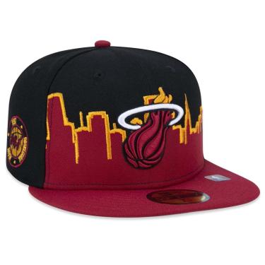 Imagem de Boné New Era Miami Heat 59FIFTY Aba Reta Fitted-Masculino