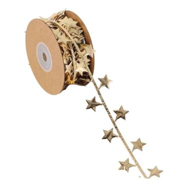 Imagem de Esquirla Fita decorativa em formato de estrela para eventos de Halloween, 10,94 jardas (1,02 m), em poliéster, ideal para Natal, casamentos, scrapbooking,