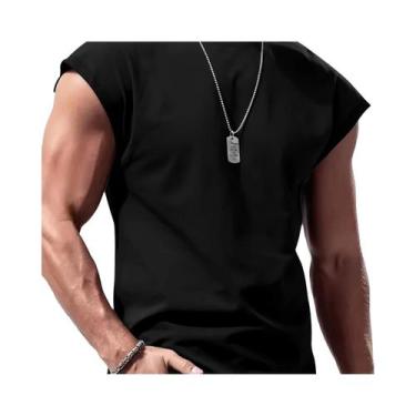 Imagem de Camiseta Regata Masculina De Verão Sem Mangas Respirável Casual Esport