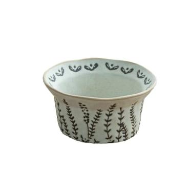 Imagem de Tigela de arroz pintada à mão de cerâmica estilo japonês sob o esmalte cor casa criativa sobremesa salad-Mancao