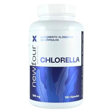 Imagem de Chlorella 500mg Suplemento Alimentar Alga Verde Clorela 60 Cápsulas Uso Diário Newfour