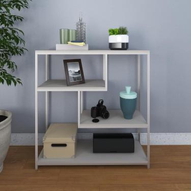 Imagem de Estante Baixa C/04 Prateleiras Brooklyn 90cm BPD Est.Branca