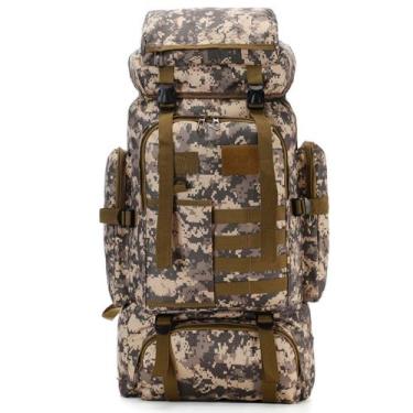 Imagem de Mochila Tática Militar Impermeável Reforçada Grande 80litros - AGUIAR 