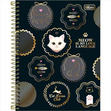 Imagem de Caderno Tilibra college 1M purrfect cats 60 folhas