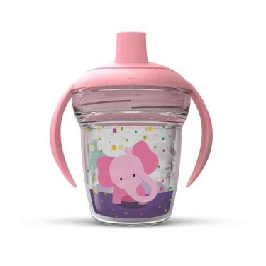 Imagem de Copo Abcd Tampa Rosa Claro Elefante Rosa