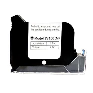 Imagem de Phezer Cartucho de tinta solvente original de secagem rápida PS100 portátil e mini impressora a jato de tinta, compatível com pistola de impressora de 12,7 mm (branco, 1 peça, à base de pigmento, 42