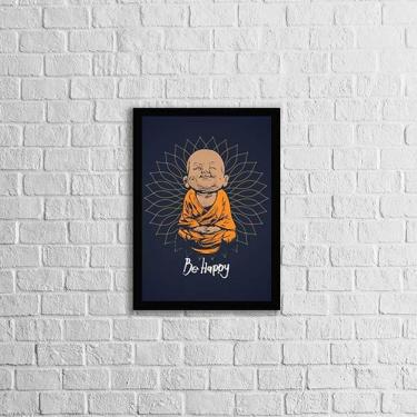Imagem de Quadro Decorativo Buda Baby - Be Happy 24X18Cm