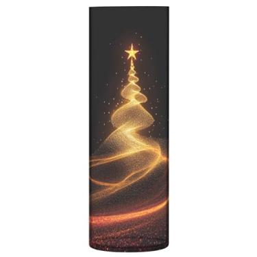 Imagem de Qilmy Vaso de árvore de Natal brilhante e estrelas para flores, vaso de belas artes, decoração de casa para escritório, sala de jantar, sala de estar, casamento201