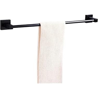 Imagem de 3FLQOOPP Toalheiro Suporte de toalha de banho barra de toalha de cobre sólido barra de trilho duplo 60 cm/23,6 polegadas, varão de toalha montado na parede para banheiro cozinha, prateleira de