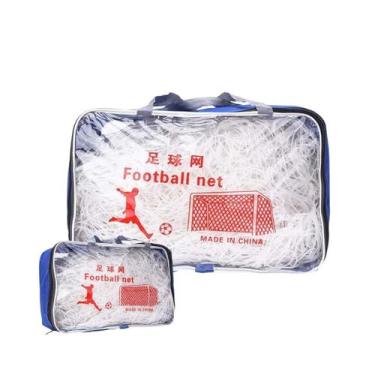 Imagem de Rede Futebol Campo Kit 2 Redes 11 Jogadores Jogos Rede De Traves Gols 