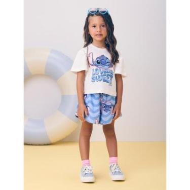 Imagem de Conjunto Blusa e Shorts Stitch Lovely Momi-Feminino