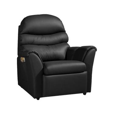 Imagem de Poltrona do Papai Decorativa Santorini Corino Preto - Gran Belo