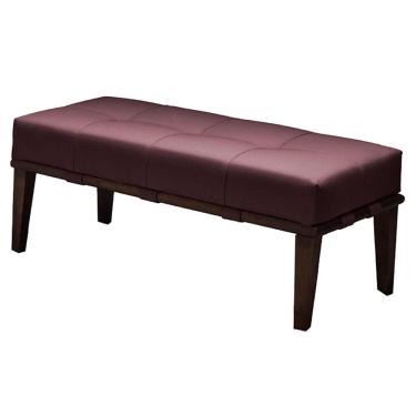 Imagem de Puff Decorativo 100cm Martínez Veludo Pés Madeira Rosa/Imbúia - Gran Belo