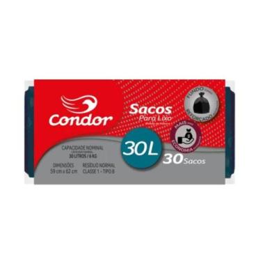 Imagem de Saco de Lixo Econômico Rolo Condor 1461 30L 30 Unidades