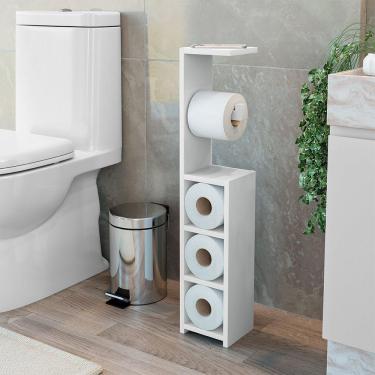 Imagem de Porta Papel Higiênico Decorativo Autria Branco