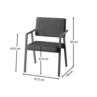 Imagem de Conjunto 4 Cadeira Podium Plus Space Preto