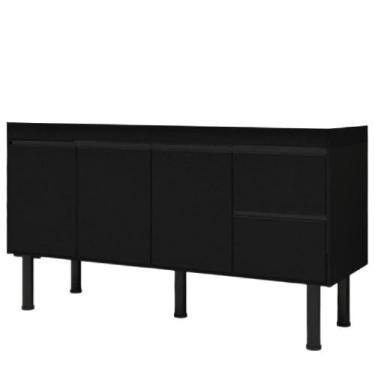 Imagem de Gabinete Madeira Color 1,94 Metros Preto/Preto - 292 - PRIMATTO