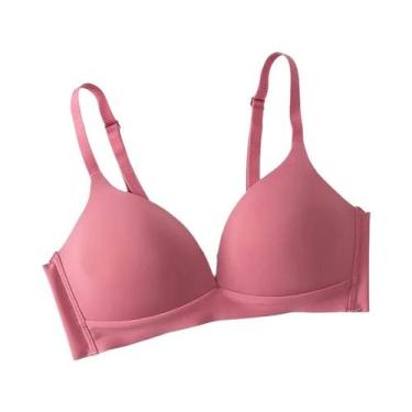 Imagem de Sutiã Feminino Sem Costura, Push-up, Sem Arame, Copas a E B, Tamanho 3