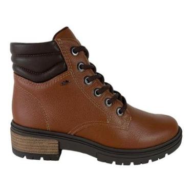 Imagem de Bota Coturno Feminino Dakota Em Couro Legitimo Tratorado-Feminino