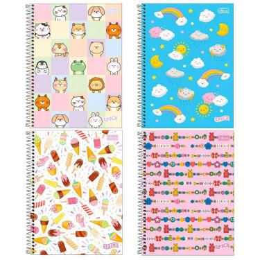 Imagem de Caderno Universitário Capa Dura 01 Matéria 80 Folhas  Spice 