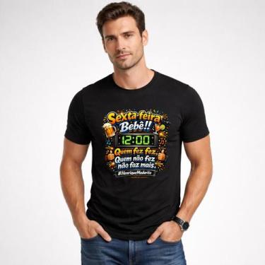 Imagem de Camiseta Masculina Sexta Feira Quem Fez Fez Novidade Oferta - Agil, Pr