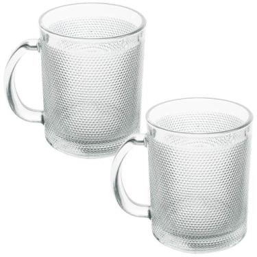 Imagem de Jogo de Canecas de Café de Vidro Bico de Jaca 280ml 2 Peças Seu Lar