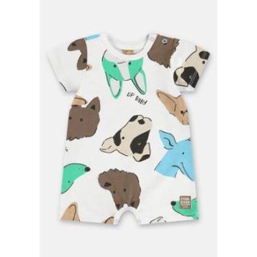 Imagem de Macaquinho Bebê Menino em Algodão Up Baby-Masculino