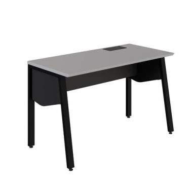 Imagem de Estação Trabalho Plataforma Individual com Caixa de Tomadas Pés Cavale