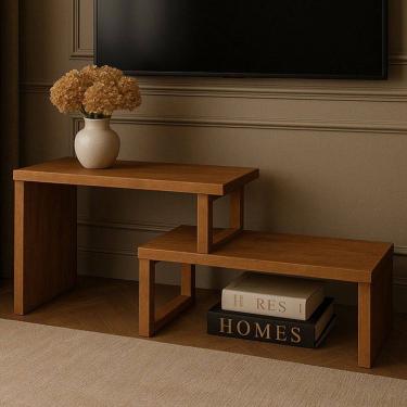 Imagem de Rack para TV Até 70 Polegadas Netuno Natural - Tebarrot