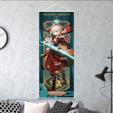 Imagem de Pôster de arte de parede Scroll Genshin Impact Kaedehara Kazuha