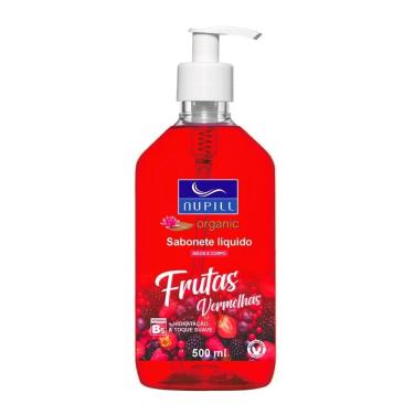 Imagem de Sabonete Líquido Mãos E Corpo Frutas Vermelhas Nupill 500ml