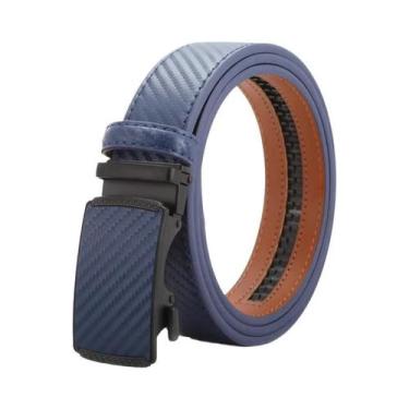 Imagem de Cinto De Couro Genuíno Unissex Com Fivela Automática, Cinto De Moda Lu