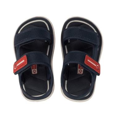 Imagem de Sandália Infantil Malaga Sport Cartago Baby, Bege, Azul, Vermelho, 17/